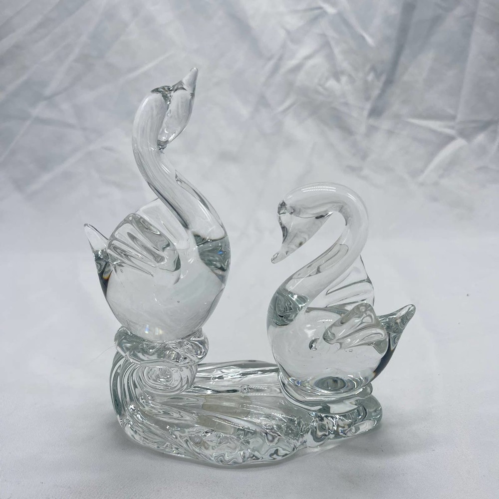 VTG George Good crystal swan sculpture